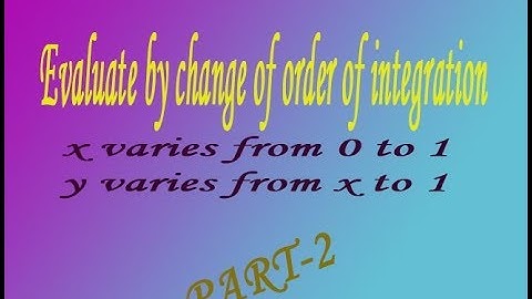 VTU Engineering Maths 1 Changing the order of integration interesting example(PART-2)