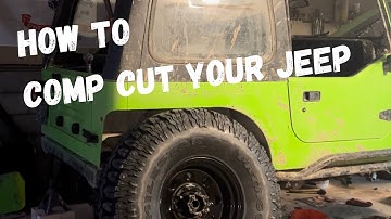 How to build a 4 link suspension, DIY Triangulated four link build Jeep Wrangler YJ Part 2: Comp Cut