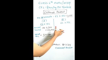Estimate product/ CH -1:Knowing our numbers / class 6th /maths/ncert