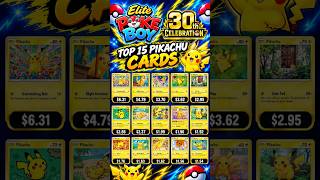 🔥Top 15 Pikachu Cards Ranked by Price!🔥