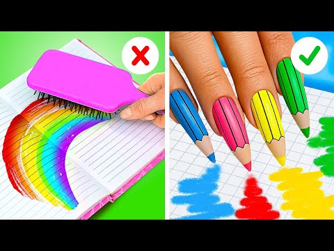 I MIGLIORI TRUCCHI D'ARTE PER PRINCIPIANTI 🤫 Sfida di Disegno 🎨 Idee fai da te su 123 GO! SCHOOL
