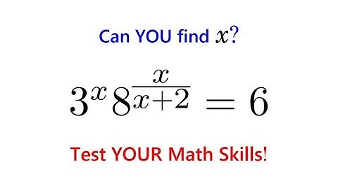 Most Students Struggle with This Exponential Equation - Can You Solve It?