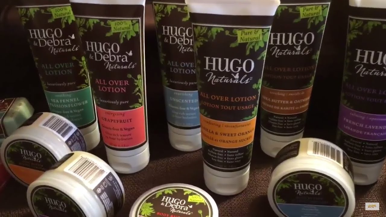 Hugo Natural's AllNatural Bath and Body Care Products Soaps, Lotions