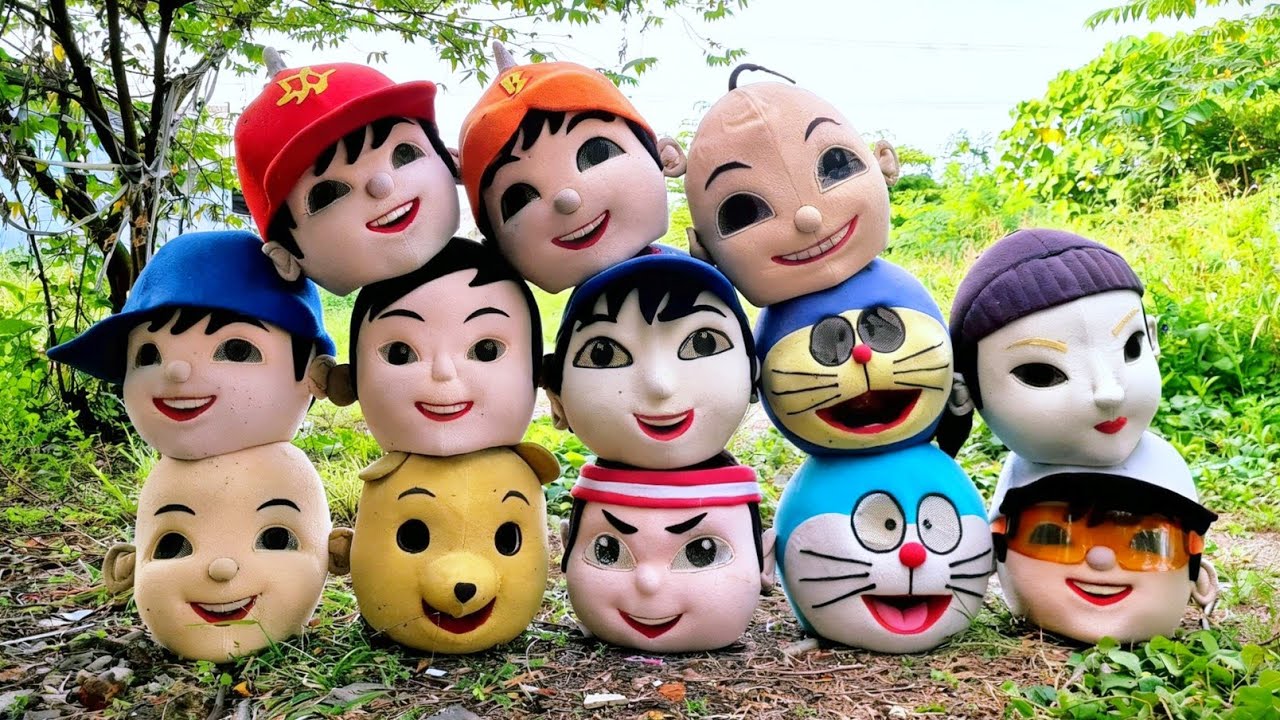 Badut CocoBadut | Mencari dan Mencocokan Kepala Badut Boboiboy dan Temannya | Part 13