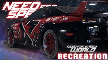 Need for Speed 2015 Supra Recreation in Need for Speed World (1080p 60fps)