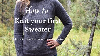 How to Knit Your First Sweater