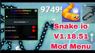 Snake.io V1.18.51 Mod Menu โปรเมนู/แจกเกมmods2023 screenshot 4