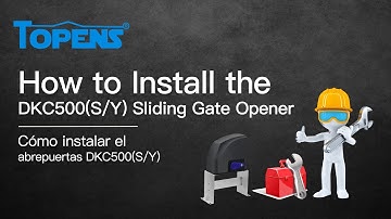 TOPENS DKC500 / DKC500S Solar Sliding Gate Opener Installation Video