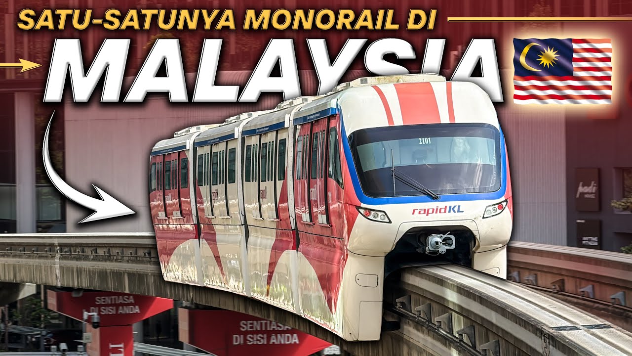 Keliling KUALA LUMPUR Sendirian, Cobain Satu-Satunya Monorail di Malaysia!