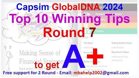GlobalDNA Round 7 Guide - Capsim GlobalDNA Guide 2025 - All decsisions [Top results 999]