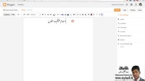 Jameel Noori Nastaleeq Font In Blogger ( Urdu & Hindi )