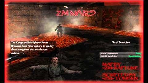 CoD WaW Nazi Zombie Custom maps Part 2 (ZM Mars)