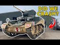 Trying not to CRASH our WW2 Tank!