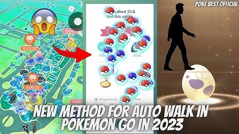New Method For Auto Walk In Pokemon Go In 2023| Eggs Hatched| Rewards| Unlimited Candies| pokemon Go