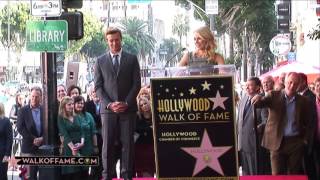 Simon Baker receives his Star in the Walk of Fame of Hollywood