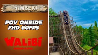 Timber at Walibi Rhône-Alpes | POV OnRide - Full HD 2024 | Gravity Group Wooden Coaster