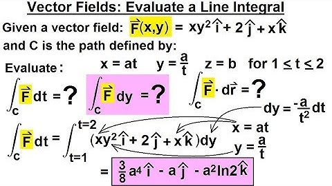 Calculus 3: Line Integrals (27 of 44) Vector Field: Evaluate a Line Integral