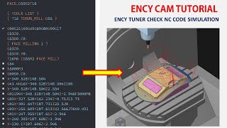ENCY CAM Tutorial 60 | ENCY Tuner Mill 5 Axis Simulation G-Code
