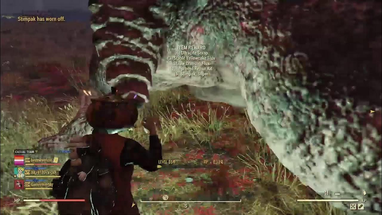 Fallout 76 bloodied commando qe25 fixer AA4090 Chainsaw YouTube