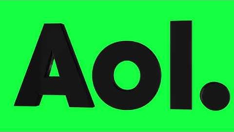 AOL Green Screen Logo Loop Chroma Animation
