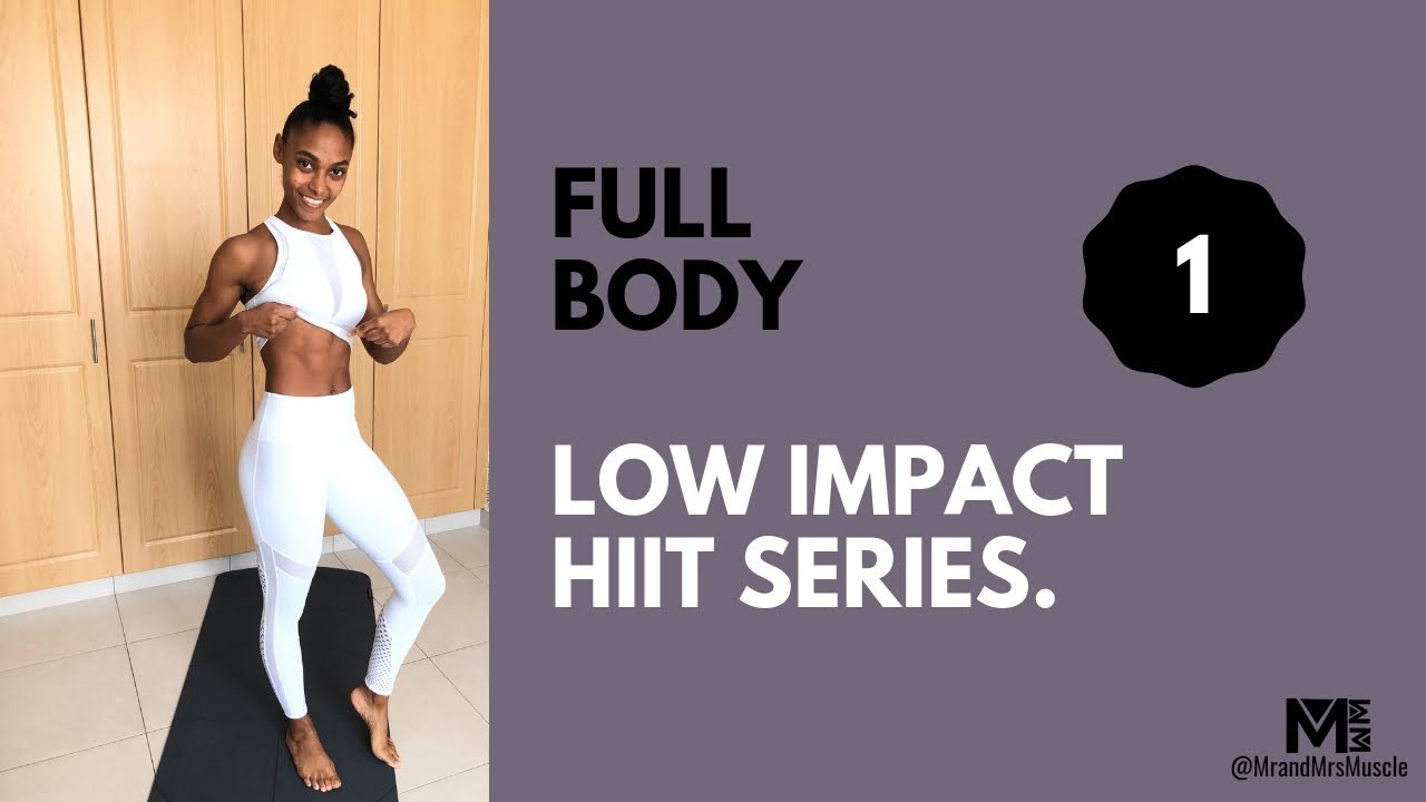 FAT BURNING Low Impact Full Body Workout // Bodyweight HIIT // Mr and