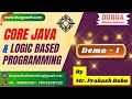 CORE JAVA & LOGIC BASED Programming tutorials || by Mr. Prakash Babu On 15-09-2025 @6:30PM (IST)