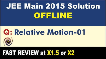 JEE Main 2015 Physics Solutions | Relative Motion-01