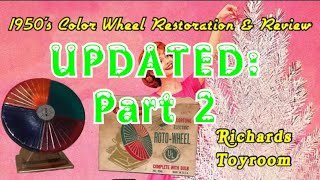 Vintage 1950's Christmas Tree Color Wheel: PART II