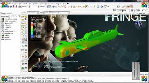 Simulation Blast explosion near the Submarine in Abaqus