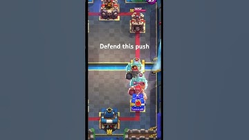 Defend this push with the least elixir… #clashroyale #clash #gaming #supercell #clashstrategies