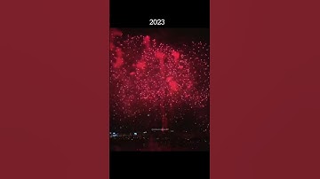 BTS FIREWORKS before and now🌟💜 #bts #btsshorts #2023btsfesta #10yearswithbts