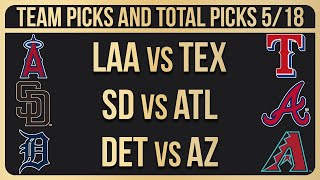 MLB Picks and Predictions Today 5/18/24 | MLB Picks Today 5/18/2024