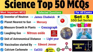 Science Gk Most Important Question | Science 50 MCQ Set 5 | General Science for All Exam | Gk Trick