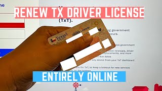 How to Renew Texas Drivers License Online (License Expiring?) by Edward in TX 8,474 views 7 months ago 1 minute, 43 seconds