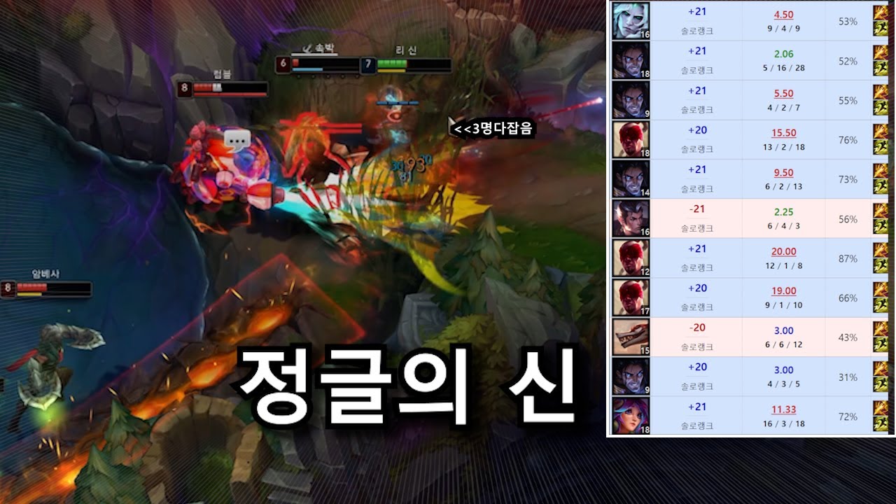 정글의 승리법칙을 깨달아버렸습니다