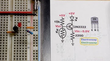 LDR Light Dependent Resistor adjustable NPN BJT Current Source 2N2222 Bipolar Junction Transistor