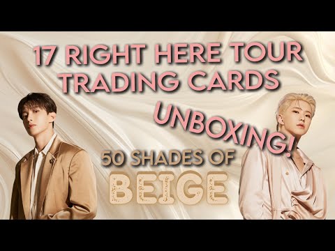 SEVENTEEN RIGHT HERE TOUR Trading Cards UNBOXING! - YouTube