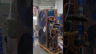 Air source heat pump main unit assembly #allinoneheatpump #hvac #heatpump #oem #asmr