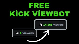New Kick View Bot FREE | 100% Working 2025 | Website