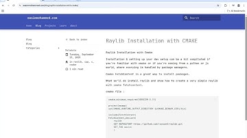 Raylib Installation with CMAKE FetchContent