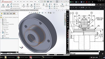 Modeling a part of flanged coupling.