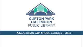 Advanced SQL-Class 1