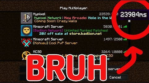 australian hypixel ping be like: