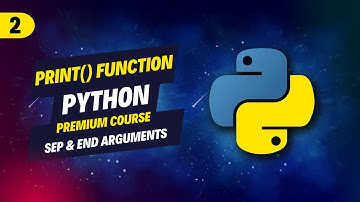 2. Print function in  Python - end and sep argument in print function - Output function in python