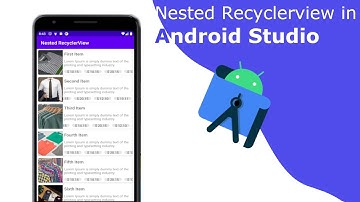 Nested Recyclerview in Android Studio
