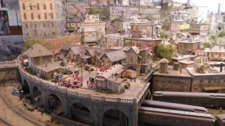 Visit to George Selios' Franklin and South Manchester Model Railroad (shot in 4K)