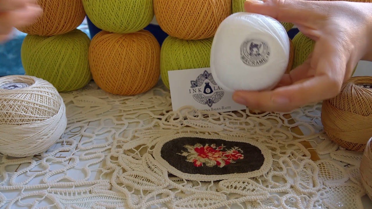 Romania Thread Romanian Point Lace Thread - YouTube