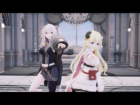 【MMD】『MUTE』獅白牡丹 獅白ぼたん Shishiro Botan 角卷綿芽 角巻わため Tsunomaki Watame【HoloLive】2160p 4K