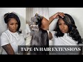 HOW TO: INSTALL TAPE-IN HAIR EXTENSIONS AT HOME | FAUX HIGHLIGHTS | ULA HAIR