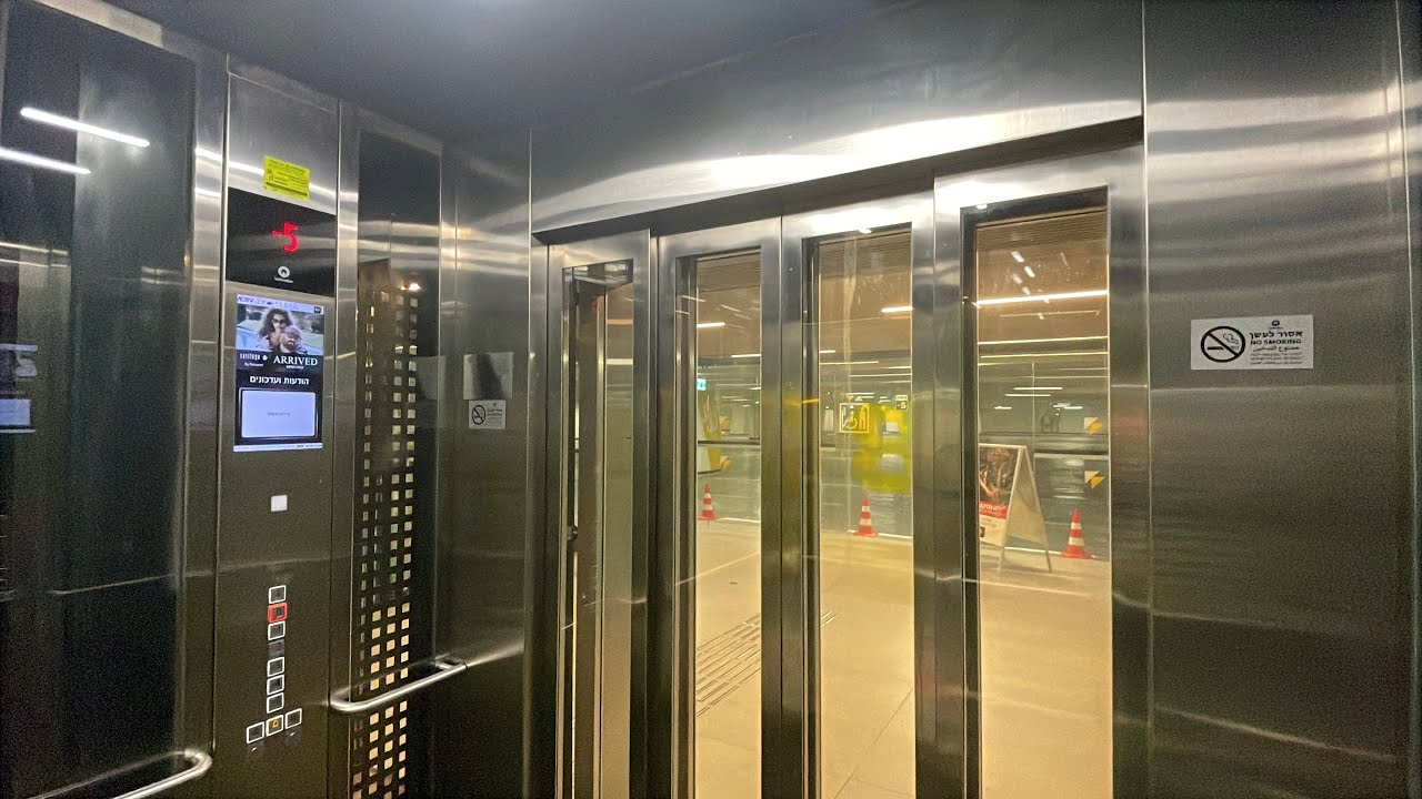 2024 Schindler MRL traction elevators at Big Fashion Glilot - Ramat HaSharon, IL.
